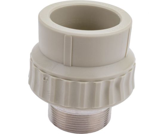 Муфта комбинированная под ключ с наружной резьбой VALFEX PP-R серая, 63 мм х2"" 10135063Г 127-0373 – изображение 5