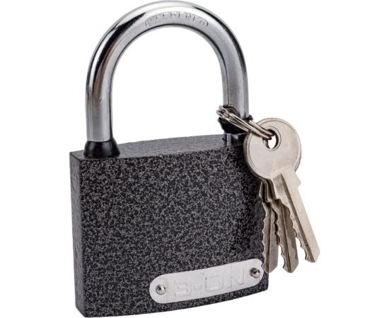 Замок навесной ON влагонепроницаемый 63 мм, чугун, автоматическое запирание 22-01-263 – изображение 5