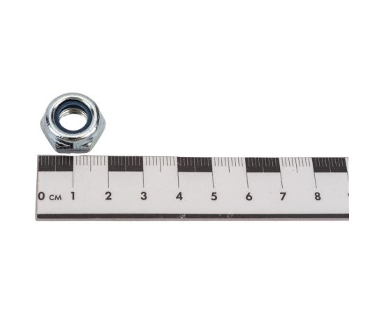 Гайка со стопорным кольцом МЕТАЛЛСЕРВИС М10, DIN 985, оцинк., 50 шт. 1239395 – изображение 2