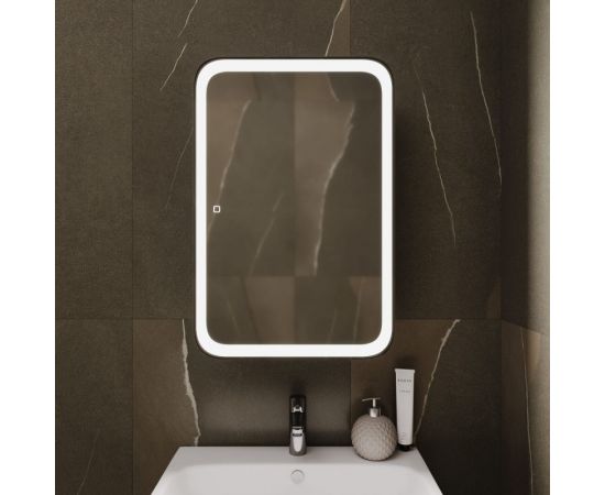 Зеркало шкаф MIXLINE ""Фиджи"" 500х800 правый, сенсор.выкл, светодиодная подветка 550381 – изображение 5