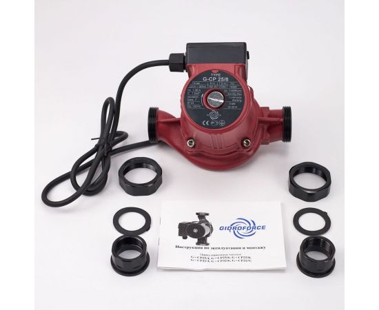Циркуляционный насос GIDRO FORCE трехскоростной CP25/8(180mm) – изображение 2