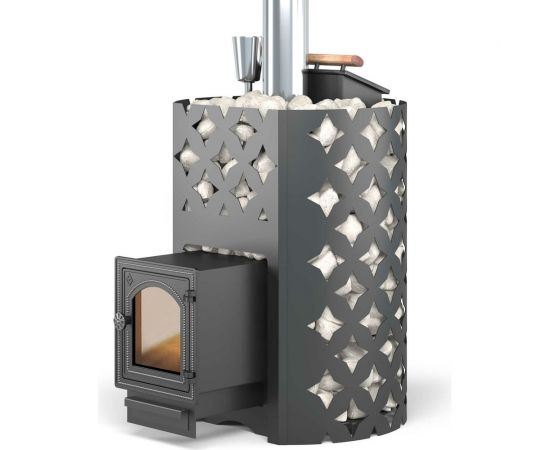 Чугунная печь для бани Везувий ЭТНА 18 (ДТ-4С) Закрытая каменка 12749 