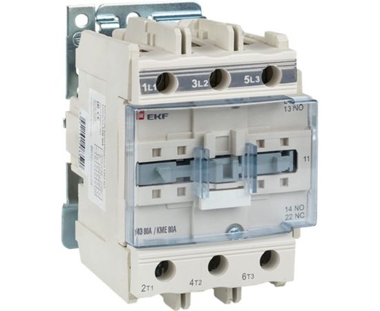 Магнитный пускатель EKF КМЭ 80А катушка управления 220В АС малогабаритный 1NO 1NC 7105686 ctr-s-80-220 