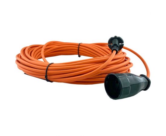 Силовой удлинитель шнур Glanzen штепсельное гнездо ПВС 2х0,75 50м арт. ES-50-001 00-00006704 