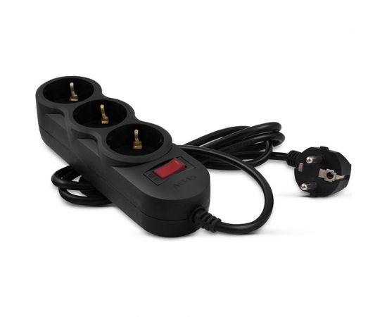 Фильтр SVEN SF-03L 3.0м, 3 розетки, черный SV-015039 
