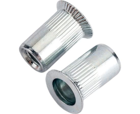 Резьбовая заклепка Daxmer м6, оцинк. сталь, насечки, потай. борт, 500 шт. 393281 