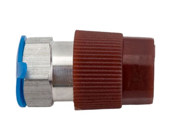 Переходник для подключения баллона с фреоном R134A к станции через HP, с ниппелем Car-tool CT-M1032 