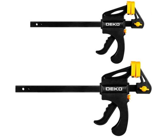 Быстрозажимная струбцина DEKO 200 мм CL200-2, 2 шт 