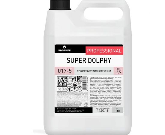 Средство для ежедневной чистки сантехники Pro-Brite SUPER DOLPHY 5 л 017-5 