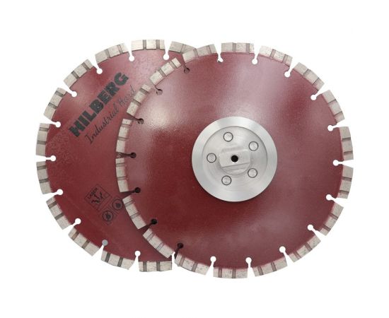 Диск алмазный отрезной Industrial Hard CnB 230 мм, 2 шт Hilberg HI886 