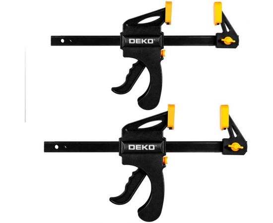 Быстрозажимная струбцина DEKO 200 мм CL200-2, 2 шт – изображение 2