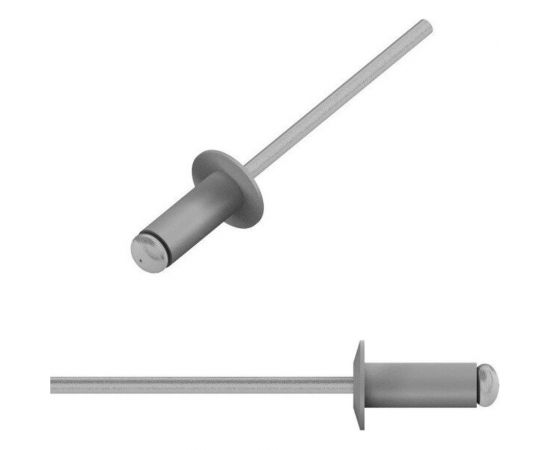 Вытяжная заклепка STARFIX 4,8x12 мм, алюминий-сталь, RAL 7024, 25 шт. SMZ1-43276-25 – изображение 3