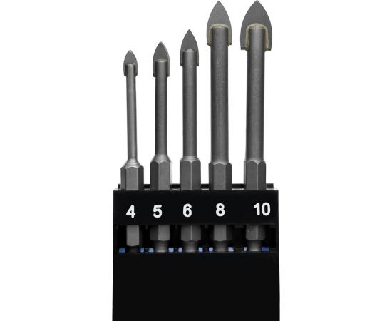 Набор сверл по стеклу 5 шт vertextools 0088-5 – изображение 3