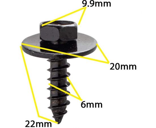 Металлический автокрепеж Крепавто 10 шт M2021 – изображение 2