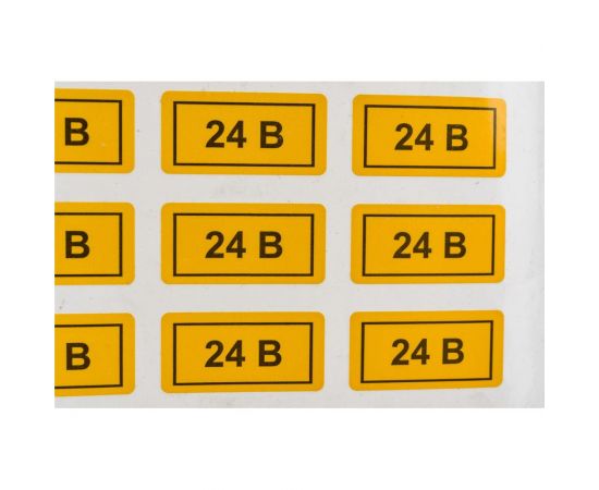 Наклейка EKF PROxima 24В 10x15мм, упаковка 100 шт. an-2-03 – изображение 3