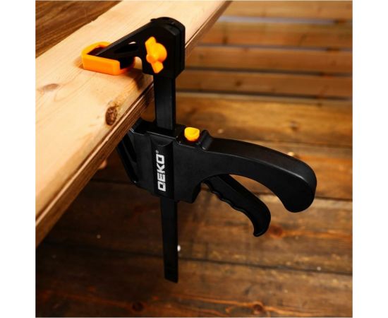 Быстрозажимная струбцина DEKO 200 мм CL200-2, 2 шт – изображение 3