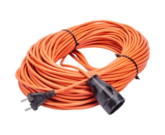 Силовой удлинитель шнур Glanzen штепсельное гнездо ПВС 2х0,75 50м арт. ES-50-001 00-00006704 – изображение 2