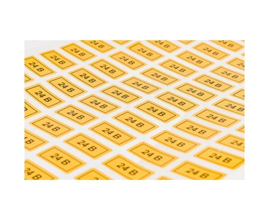 Наклейка EKF PROxima 24В 10x15мм, упаковка 100 шт. an-2-03 – изображение 2