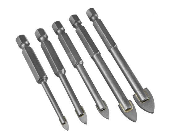 Набор сверл по стеклу 5 шт vertextools 0088-5 – изображение 6