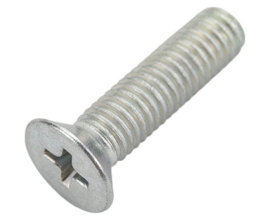 Винт с потайной головкой Невский Крепеж DIN 965 оцинк., М5x20 + гайка + шайба, 12 шт. 814062 – изображение 3