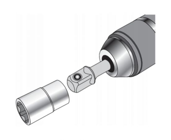 Набор адаптеров 3 шт 1/4"", 3/8"", 1/2"" YATO YT-04685 – изображение 6