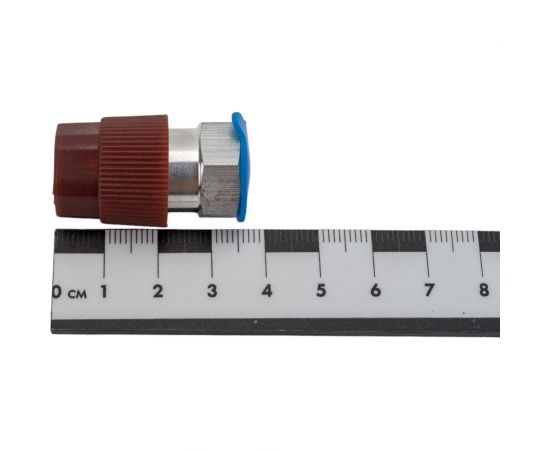 Переходник для подключения баллона с фреоном R134A к станции через HP, с ниппелем Car-tool CT-M1032 – изображение 2