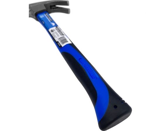 Молоток-гвоздодер vertextools 225 г, фибергласовая обрезиненная рукоятка 10-25-225 – изображение 3