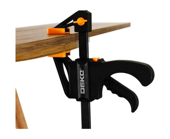 Быстрозажимная струбцина DEKO 200 мм CL200-2, 2 шт – изображение 6