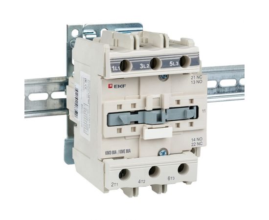 Магнитный пускатель EKF КМЭ 80А катушка управления 220В АС малогабаритный 1NO 1NC 7105686 ctr-s-80-220 – изображение 3