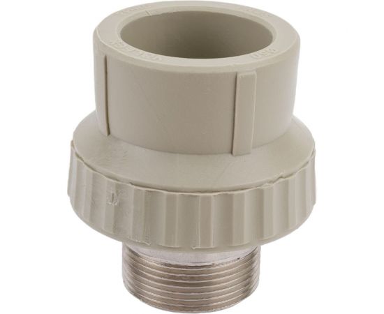 Муфта комбинированная под ключ с наружной резьбой VALFEX PP-R серая, 50 мм х1 1/2"" 10135050Г 127-0372 