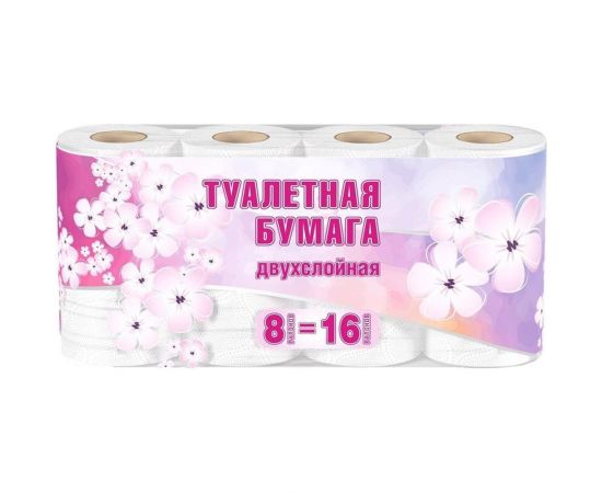 Туалетная бумага VEIRO 2 слоя, 8 шт., белая 3с28NN 