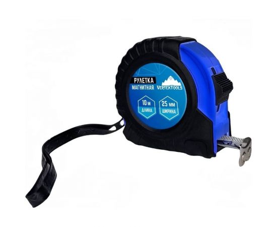Рулетка vertextools магнитная 10х25 мм 3120-10 