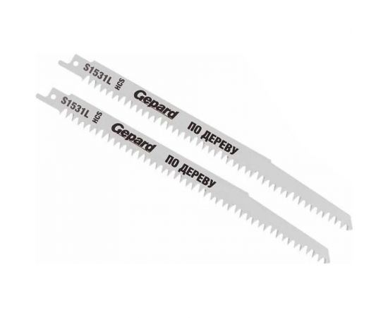 Пилка сабельная по дереву S1531L 2 шт GEPARD GP0650-20 