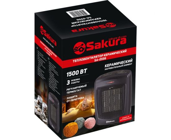 Тепловентилятор SAKURA SA-0556 керамика 00000002270 – изображение 2