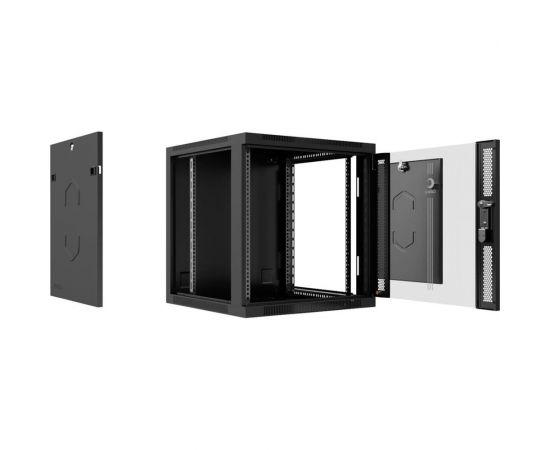 Телекоммуникационный настенный шкаф Cabeus 19" 9U цвет черный SH-05F-9U60/45-BK – изображение 3