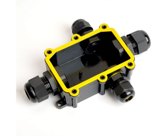 Распределительная коробка STEKKER LD524, водонепроницаемая на 4 выхода, 450V, 140x100x36, черный 49122 – изображение 6