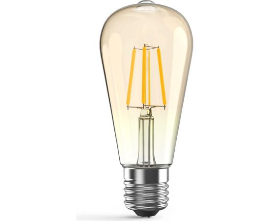 Диммируемая лампа Gauss Filament ST64 6W 620lm 2400К Е27 golden LED 1/10/40 102802006-D – изображение 5