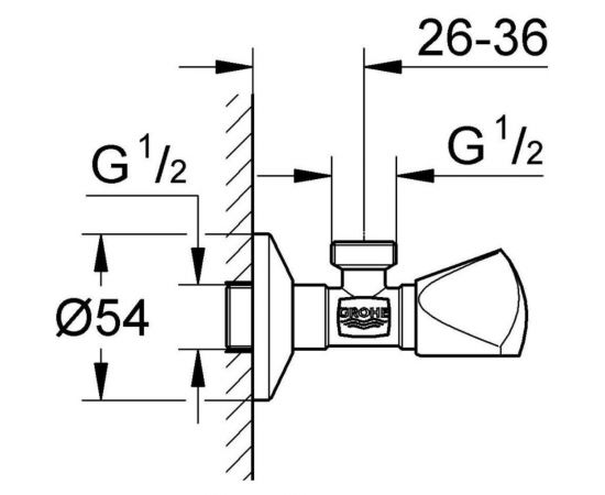 Угловой вентиль GROHE 22940000 – изображение 2