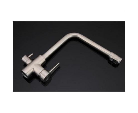 Смеситель для кухни FRAP GAPPO G4399-1 нержавеющая сталь, с выходом для питьевого фильтра 538018 – изображение 3