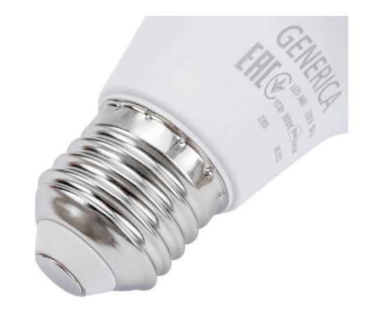 Светодиодная лампа GENERICA A60 груша 10Вт 230В 3000К E27 LL-A60-10-230-30-E27-G – изображение 3