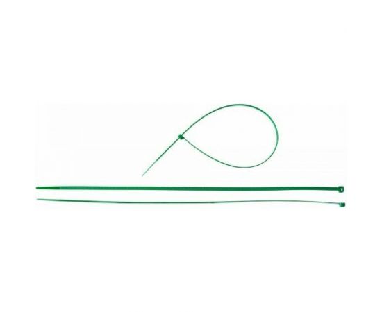 Нейлоновый хомут Зубр МАСТЕР зеленый 3,6 мм x 300 мм, 100 шт 309060-36-300 