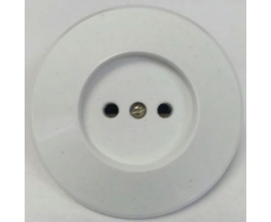 Круглая розетка ООО Ливны-Электро РС 10-008 белая РС 1814 