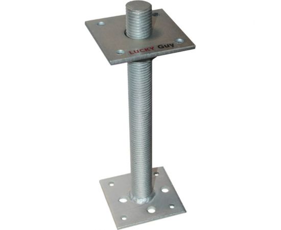 Регулировочный анкер лифт Lucky Guy 100x100x6 мм, М24, Н-300 мм, оцинк. 600 06 100100 3 0р 
