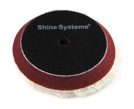 Круг полировальный из стриженого меха Stripy Wool Pad 75 мм Shine systems SS543 – изображение 2