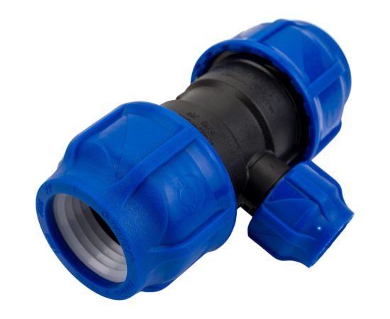 Компрессионный переходной тройник VALFEX ПНД, 40-20-40 1210012402040 – изображение 4