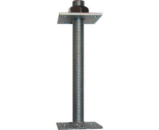 Регулировочный анкер лифт Lucky Guy 100x100x6 мм, М24, Н-300 мм, оцинк. 600 06 100100 3 0р – изображение 2