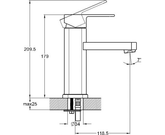 Смеситель для умывальника G-Lauf GOR1-A058 – изображение 2