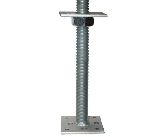 Регулировочный анкер лифт Lucky Guy 100x100x6 мм, М24, Н-300 мм, оцинк. 600 06 100100 3 0р – изображение 4