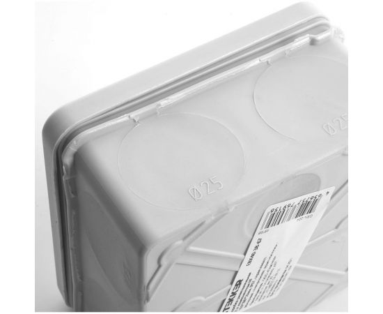 Разветвительная 2х компонентная коробка STEKKER EBX40-38-67 100х100х50мм, 8 вводов, IP67, 49198 – изображение 5