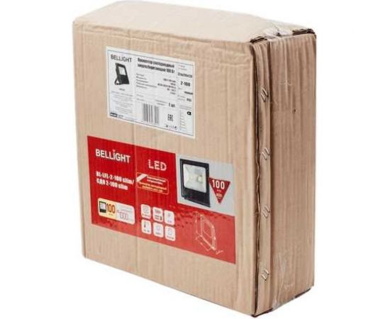 Прожектор BELLIGHT BL-LFL-2-100 slim/СДО 2-100 slim, 6500К 8000Lm 220В 22100650 – изображение 2